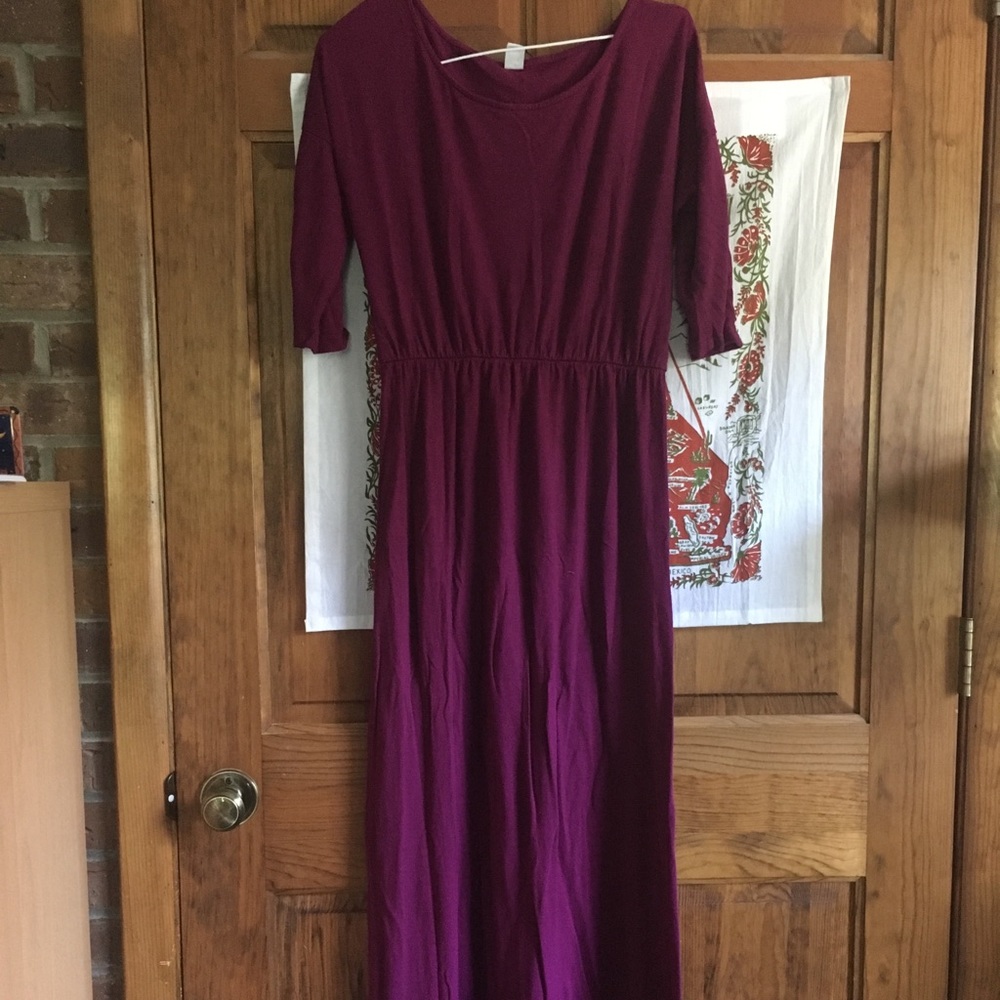 Plum maxi dress